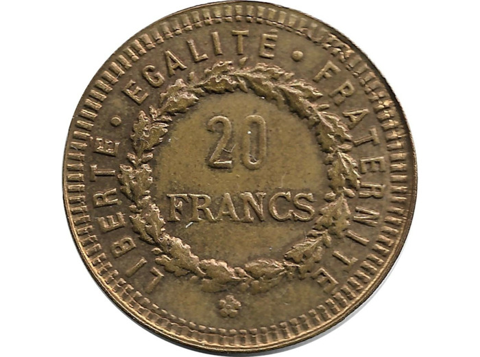 JETON FOURRE LAITON 20 FRANCS GENIE SUP