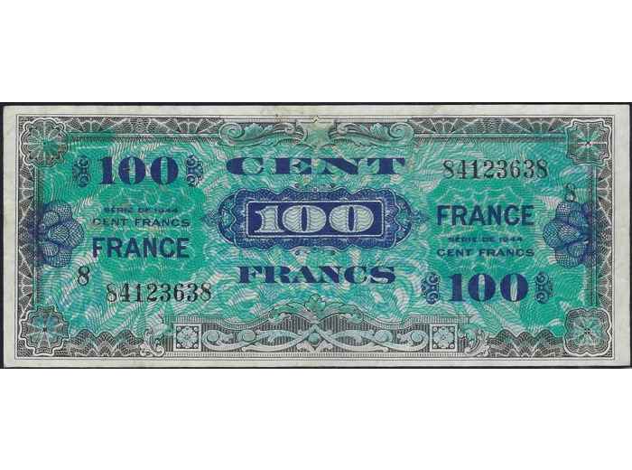 FRANCE 100 FRANCS Type FRANCE 1945 SERIE 8 TTB+ 638