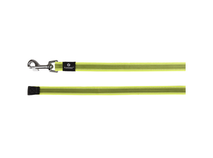 Laisse d'entraînement 10m Jaune fluo FLAMINGO