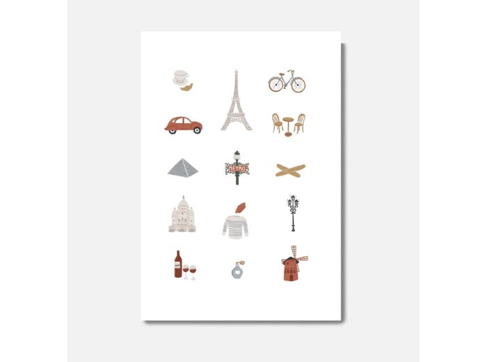 Carte Les Incontournables de Paris - Pascale Editions