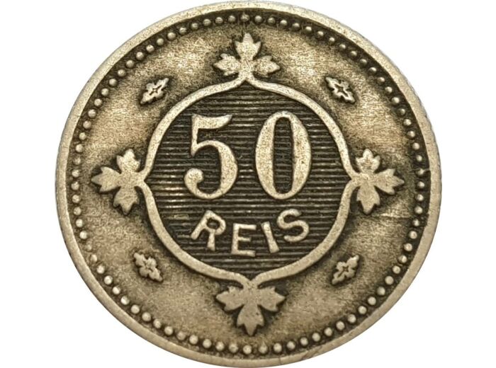PORTUGAL 50 REIS 1900 TTB (W545)