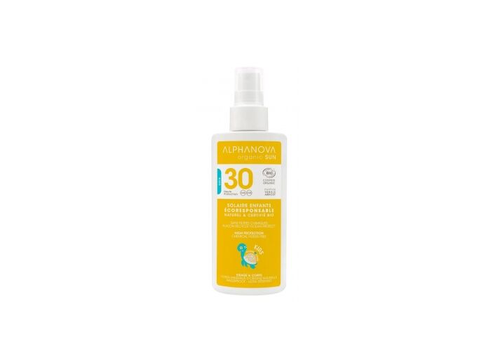 Lait solaire SPF 30 Kids haute protection Parfum Vanille Abricot + de 3 ans 125g