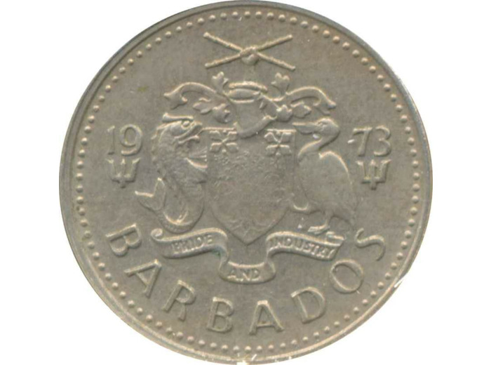 BARBADES 10 CENTS 1973 TTB+