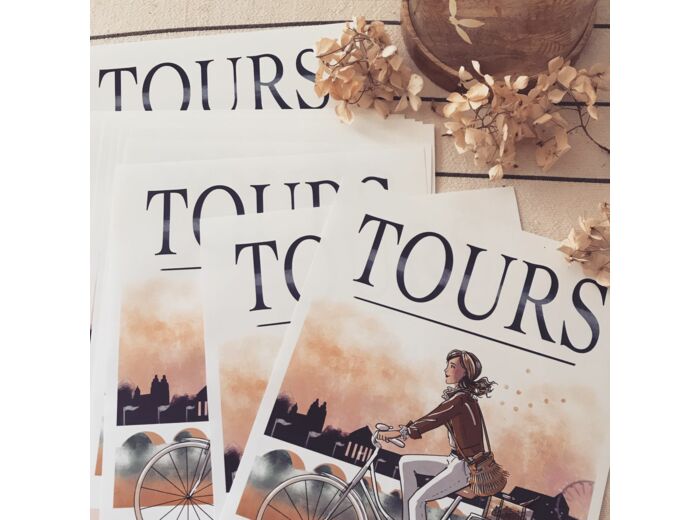 Tours - affiche, carte
