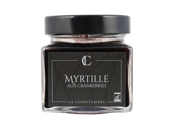 Confiture myrtille aux cranberries