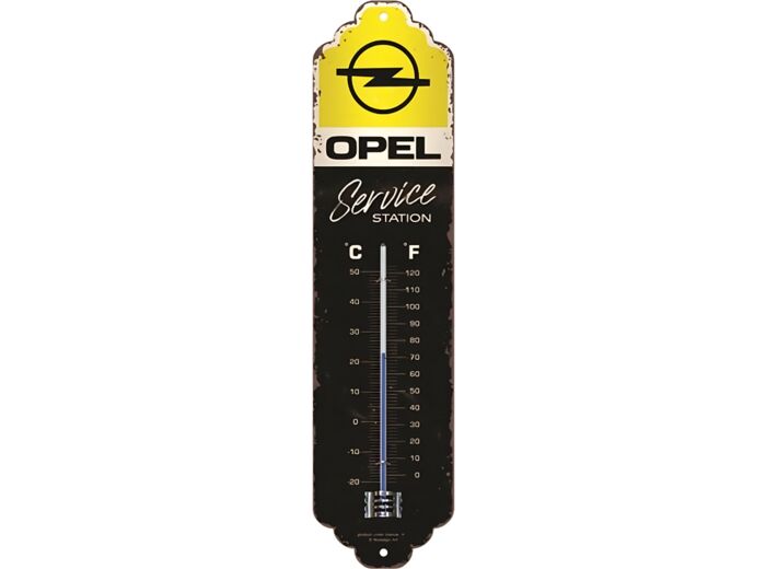 Thermomètre métal Opel Service Station - 7 x 28 cm - NA80345