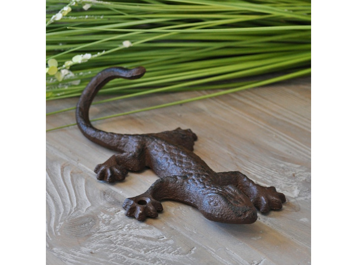 Salamandre déco fonte 18x9x4cm