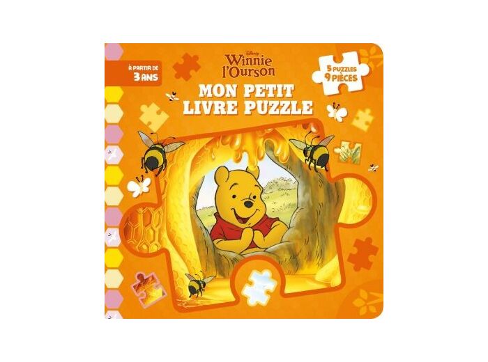 DISNEY - Mon Petit Livre Puzzle - 5 Puzzles 9 Pièces  