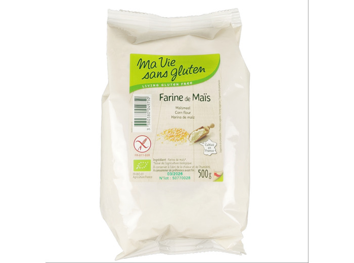 Farine de Maïs Sans Gluten 500g Bio