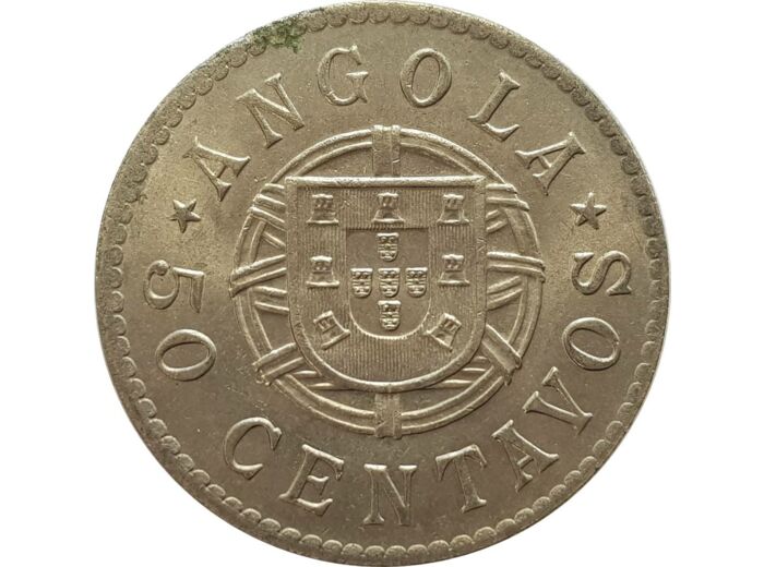 ANGOLA 50 CENTAVOS 1922 TTB+ (W65)