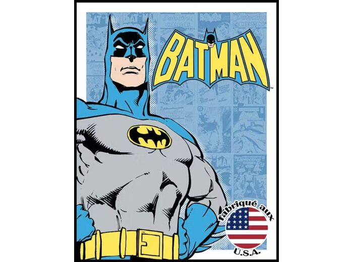 Plaque métal Super Hero - Batman - 31.5 x 40 cm - Décoration US.