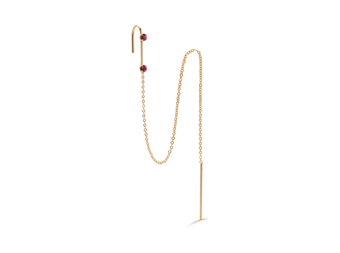 Boucle d'oreille fushia Prosper