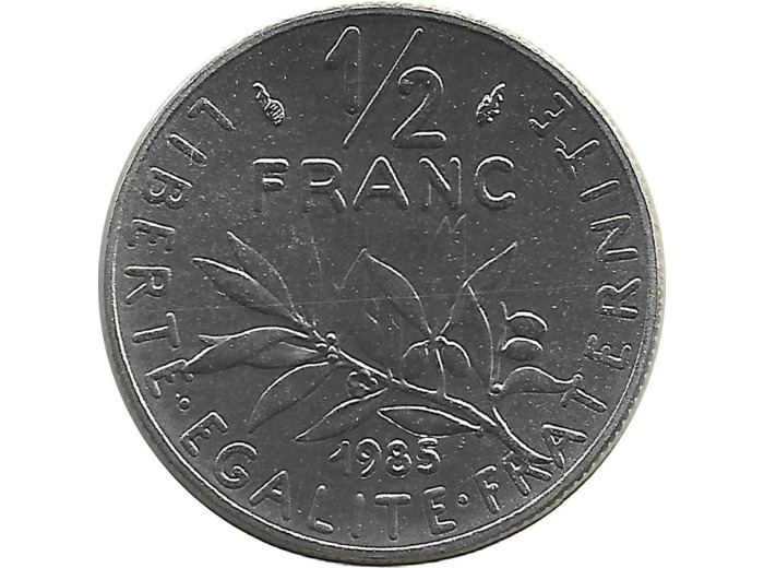 FRANCE 1/2 FRANC ROTY 1985 FDC