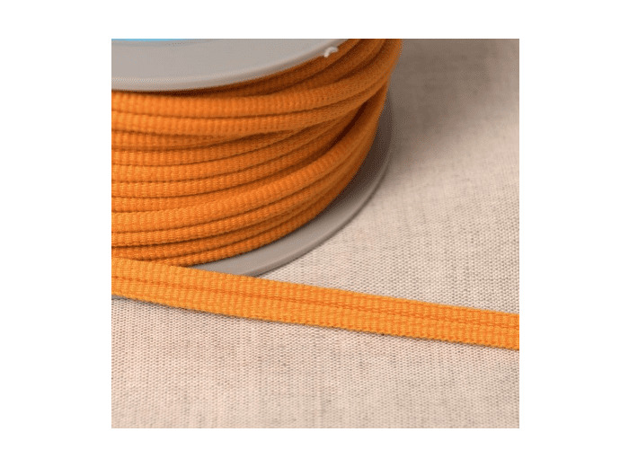 Double passepoil 518 orange C13 9mm 100%polyester le mètre