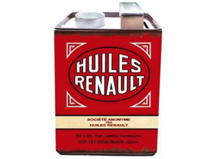 Tirelire Bidon - Huiles Renault - Décoration vintage