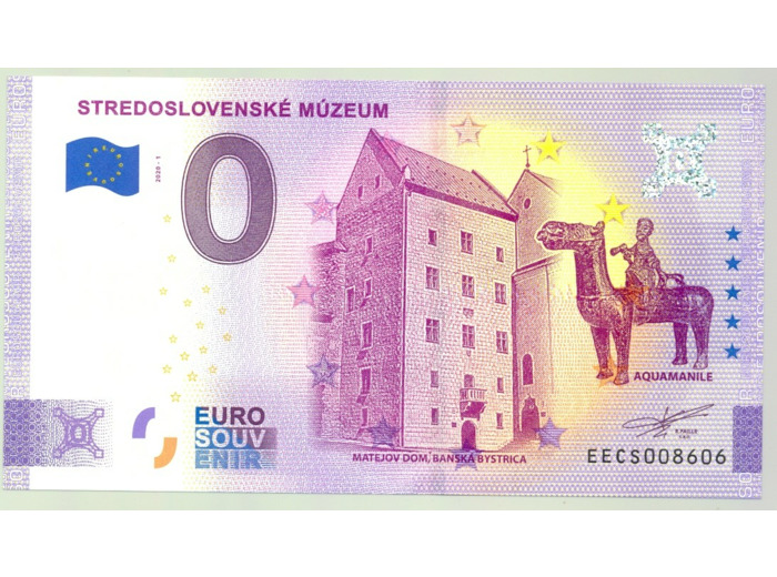 SLOVAQUIE 2020-1 STREDOSLOVENSKE MUZEUM (ANNIVERSAIRE) BILLET SOUVENIR 0 EURO