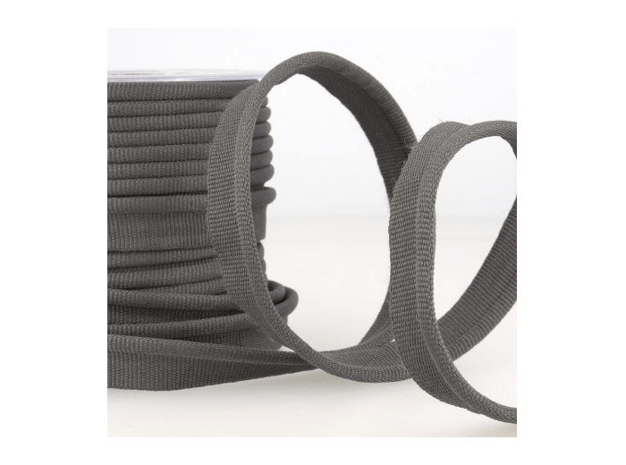 Simple passepoil anthracite 519 C38 8mm 100%polyester le mètre 519C38