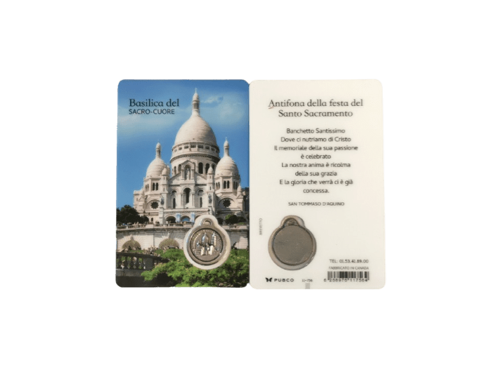 Carte-prière - Montmartre - BASILIQUE - ITALIEN