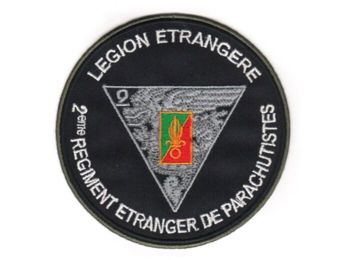 Ecusson Légion Etrangère 2éme REP (bord kaki)