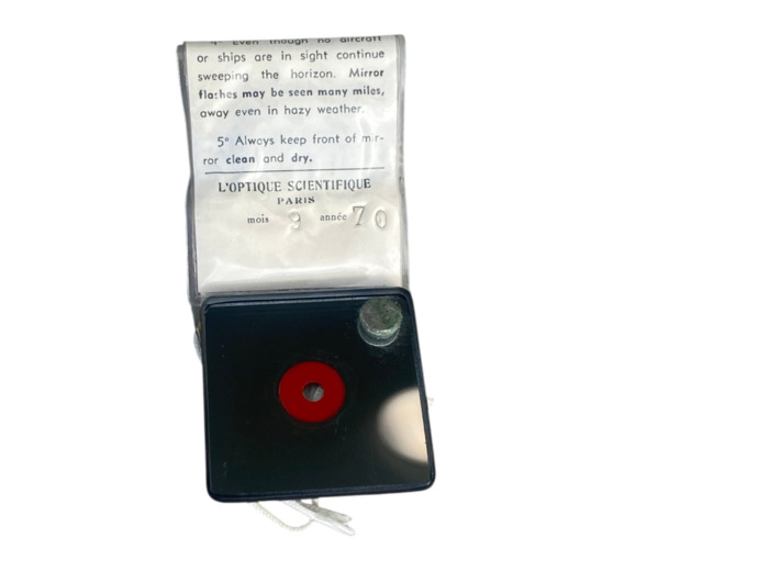 Miroir SOS type 644 | Signalisation survie militaire compact