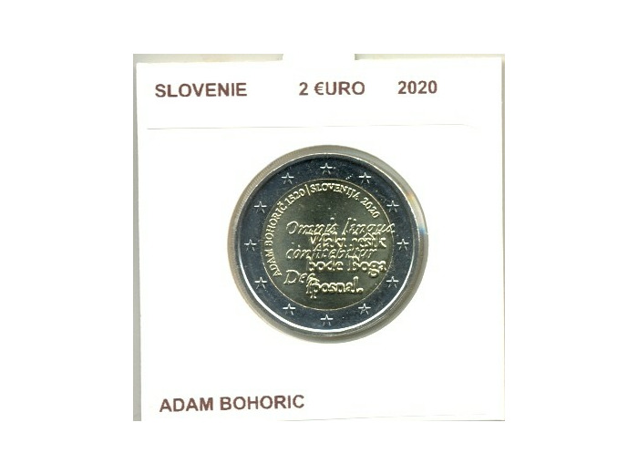 SLOVENIE 2020 2 EURO COMMEMORATIVE ADAM BOHORIC SUP