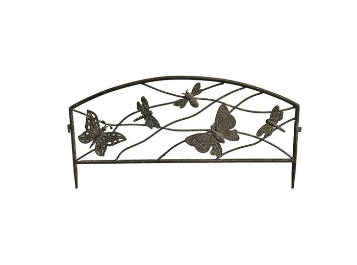 Barrière jardinière papillons 51x1x26cm