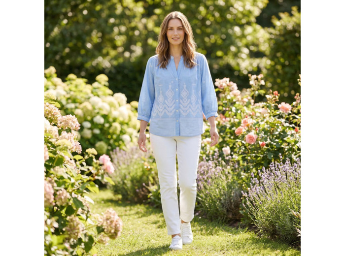 Blouse Jolie Julie en voile de coton