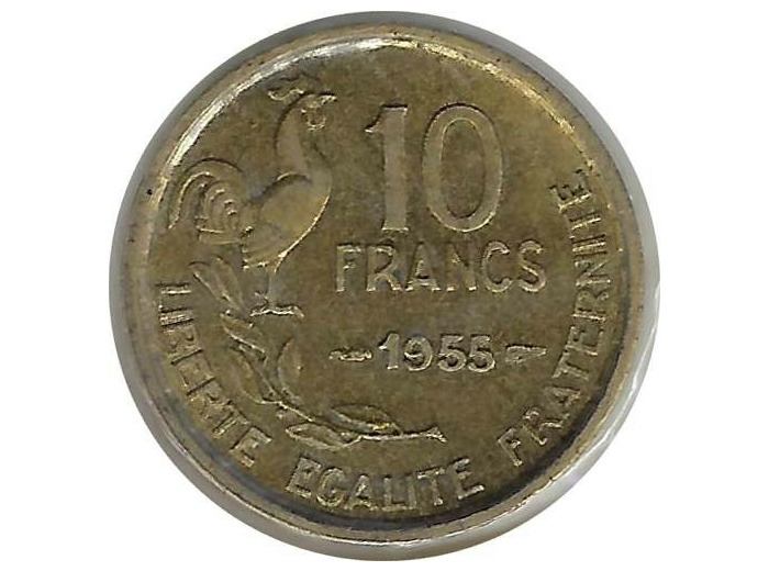 FRANCE 10 FRANCS GUIRAUD 1955 TTB+