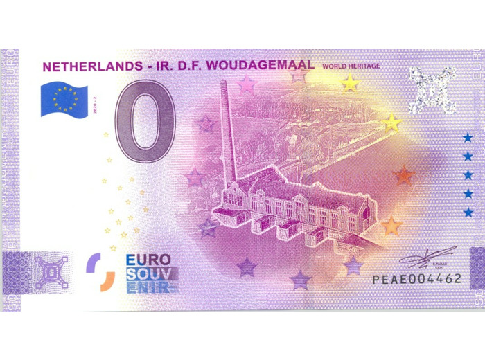 PAYS BAS 2020-2 IR D.F WOUDAGEMAAL VERSION ANNIVERSAIRE BILLET 0 EURO NEUF
