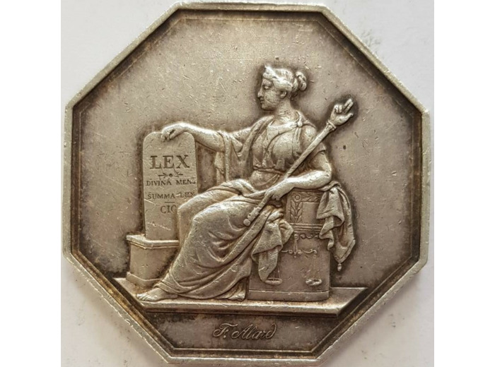 JETON - AVOUES AU TRIBUNAL DE Iere INSTANCE DE PARIS 1849 TTB main N1