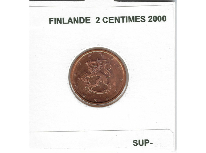 FINLANDE 2000 2 CENTIMES SUP-