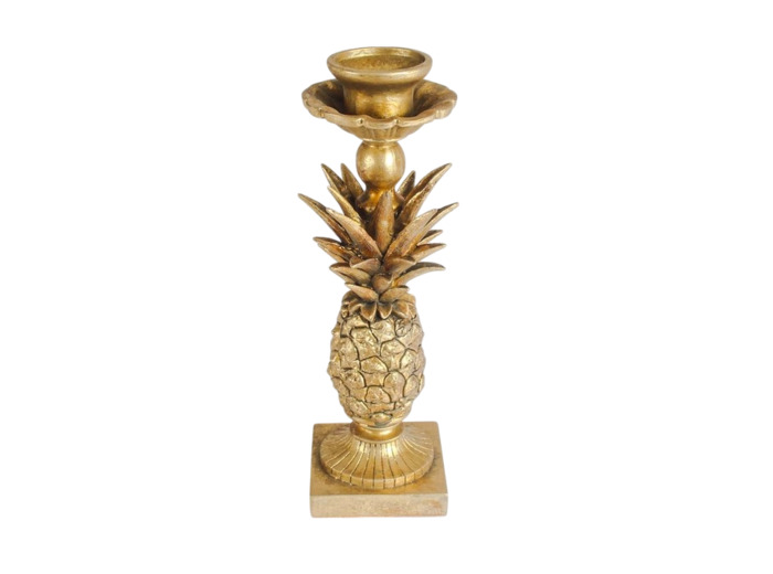 Bougeoir Ananas doré