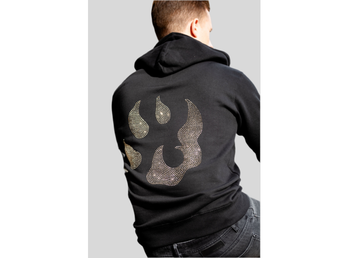 Sweat à capuche Malabar – Grosse patte signature Swarovski au dos | Édition premium