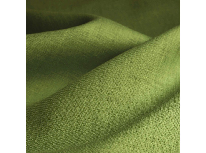 LIN LAVÉ X 3 MÈTRES VERT MOUSSE