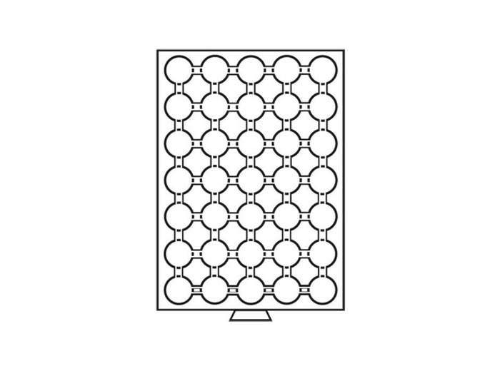 PLATEAU 35 COMPARTIMENTS POUR CAPS 26 TEINTE FUMEE 335354