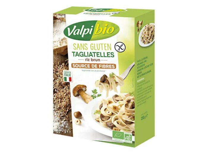 Tagliatelles sans gluten et Bio-Riz brun-250g-Valpi Bio