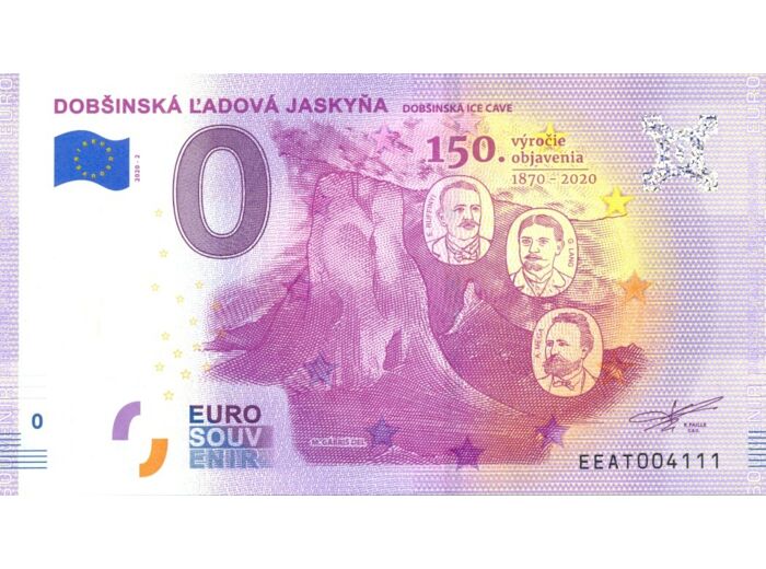 SLOVAQUIE 2020-2 DOBSINSKA LADOVA JASKYNA V1 BILLET SOUVENIR 0 EUR