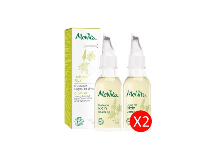 Duo Huile de Ricin Soin des ongles et des cils 2X50ml