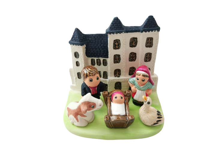 CRECHE en céramique BLOC 8x7cm- BEARN