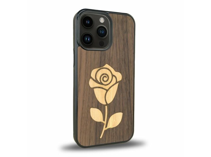 Coque iPhone 15 Pro + MagSafe® - La rose