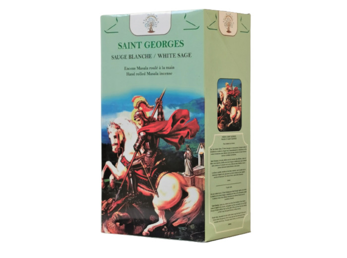 12 étuis de 12 bâtons d'Encens - St Georges - Sauge Blanche