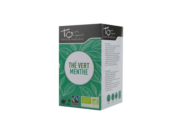 Thé vert BIO à la menthe 24 sachets 43g