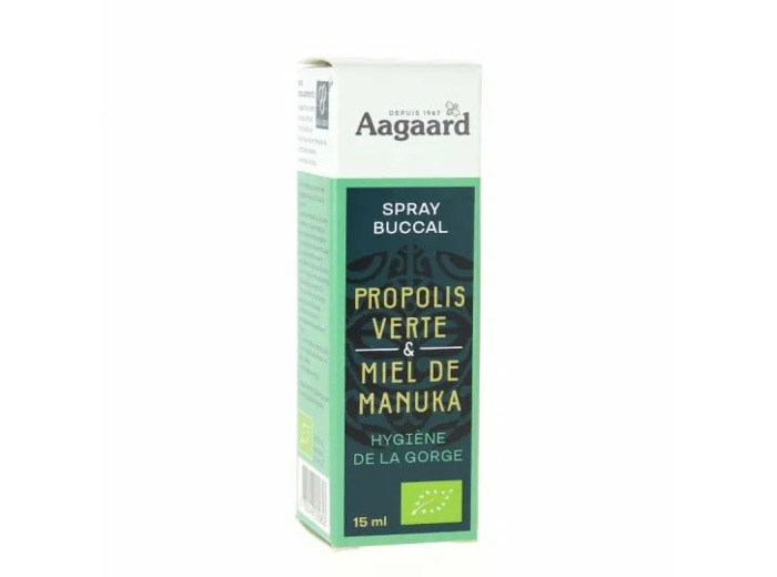 Spray buccal Propolis verte et miel de Manuka-15ml-Aagaard