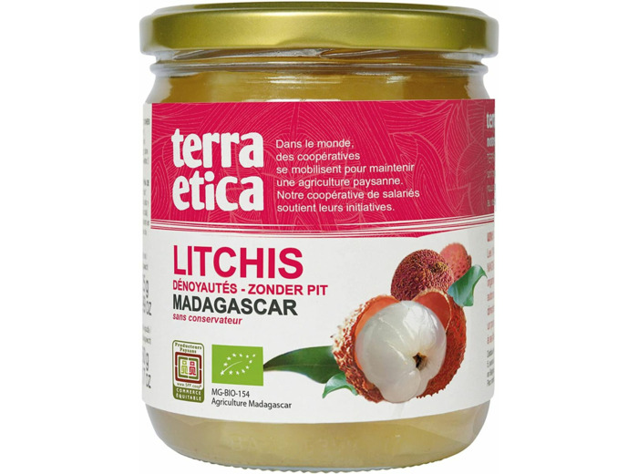 Litchis entier denoyot jus ananas 260gne Terra Etica