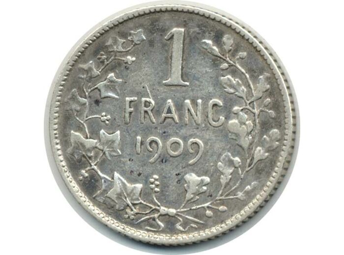 BELGIQUE 1 FRANC 1909 FR TB+ (W57.2)