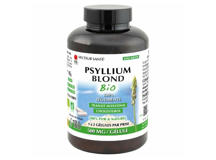 Psyllium blond Bio-180 gélules-Vecteur santé