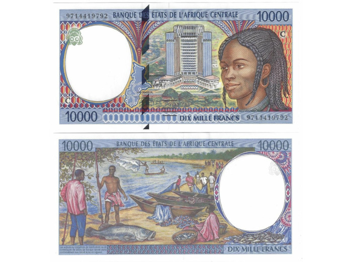 BANQUE DES ETATS DE L'AFRIQUE CENTRALE CONGO 10000 FRANCS 1997 P.105 Cc NEUF