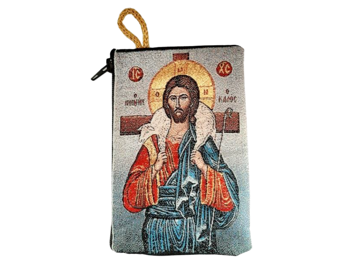 Etuis à Chapelet Icône 7x10cm - CHRIST BON PASTEUR