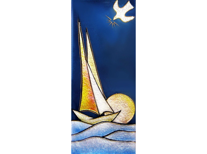 Soleil levant 15,5X6,5cm - EMAUX DU LIBAN