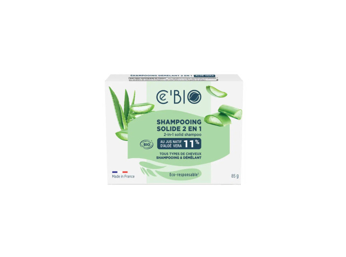 Shampooing solide 2 en 1 Aloe Vera 85g